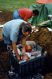 Loading the pit 